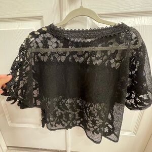 Black lace shirt